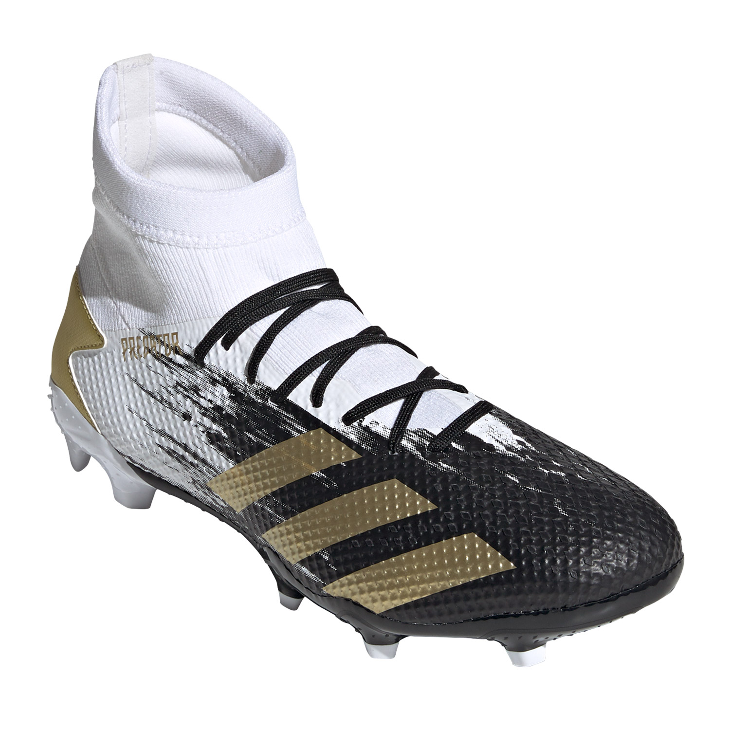 Adidas Predator 20.3 Fg M FW9196 football boots white black, white, black,  gold - KeeShoes