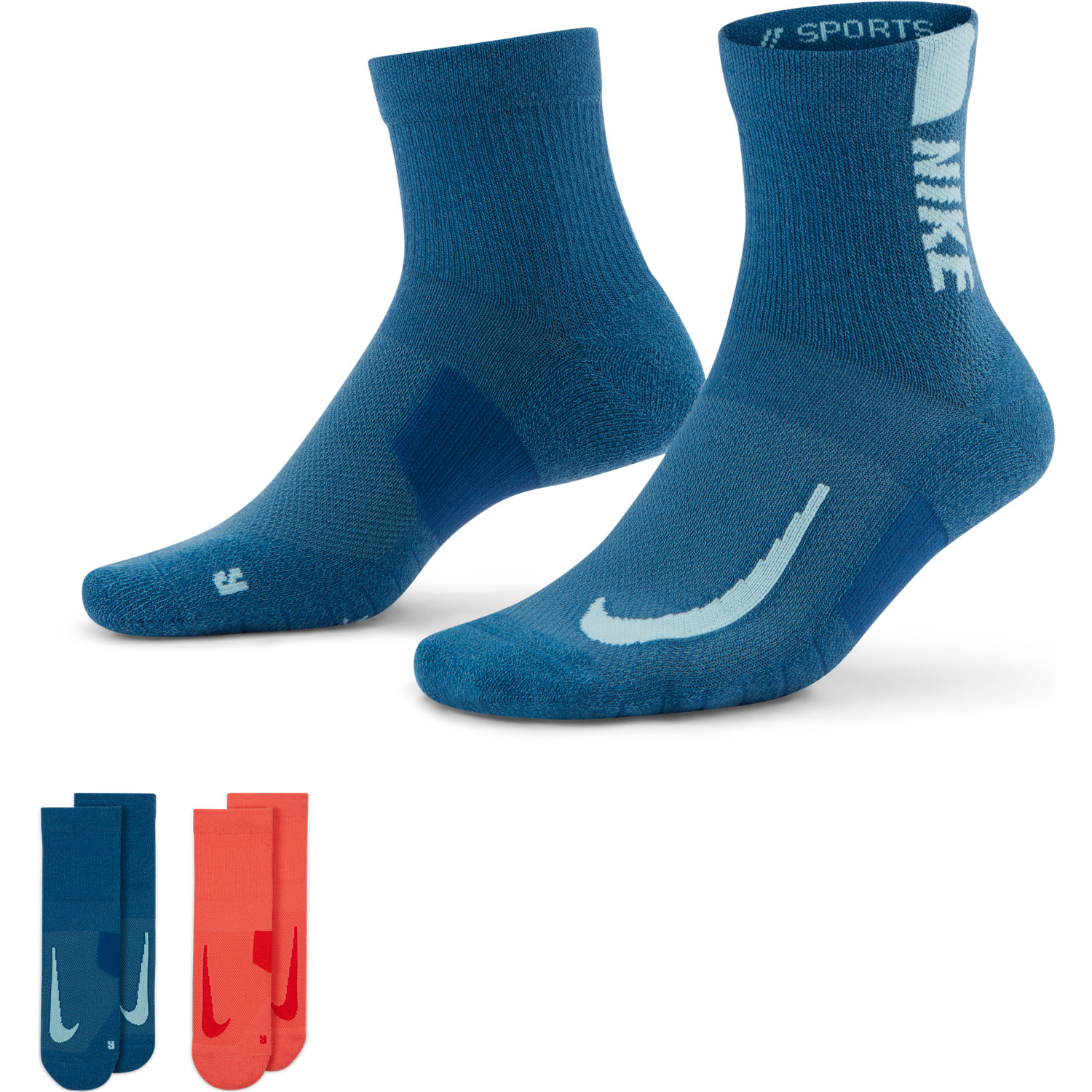 Nike Multiplier Ankle Socks 2 Pairs SX7556927