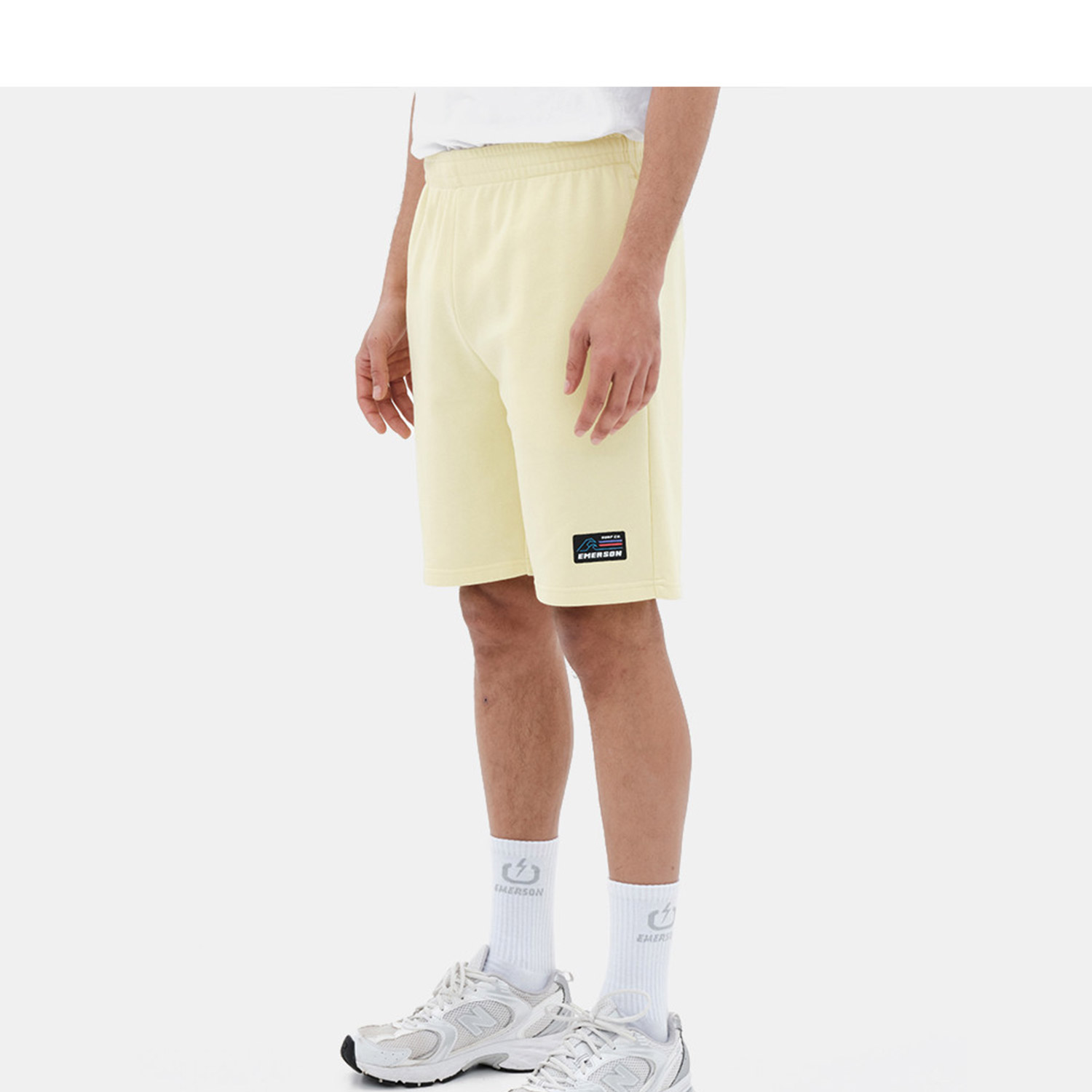 Emerson Men's Sweat Shorts (221.EM26.41-Line Yellow) φωτογραφία