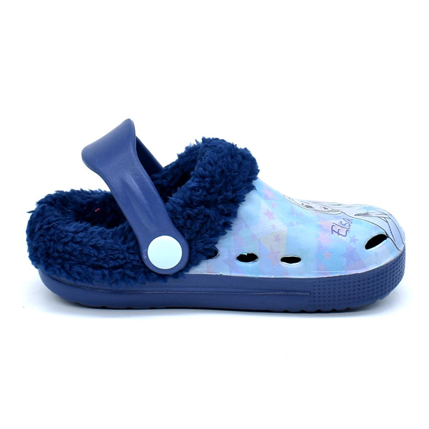 Disney Kids Elsa Clog With Digital Print And Warm Lining Blue (D4310328S-0174)