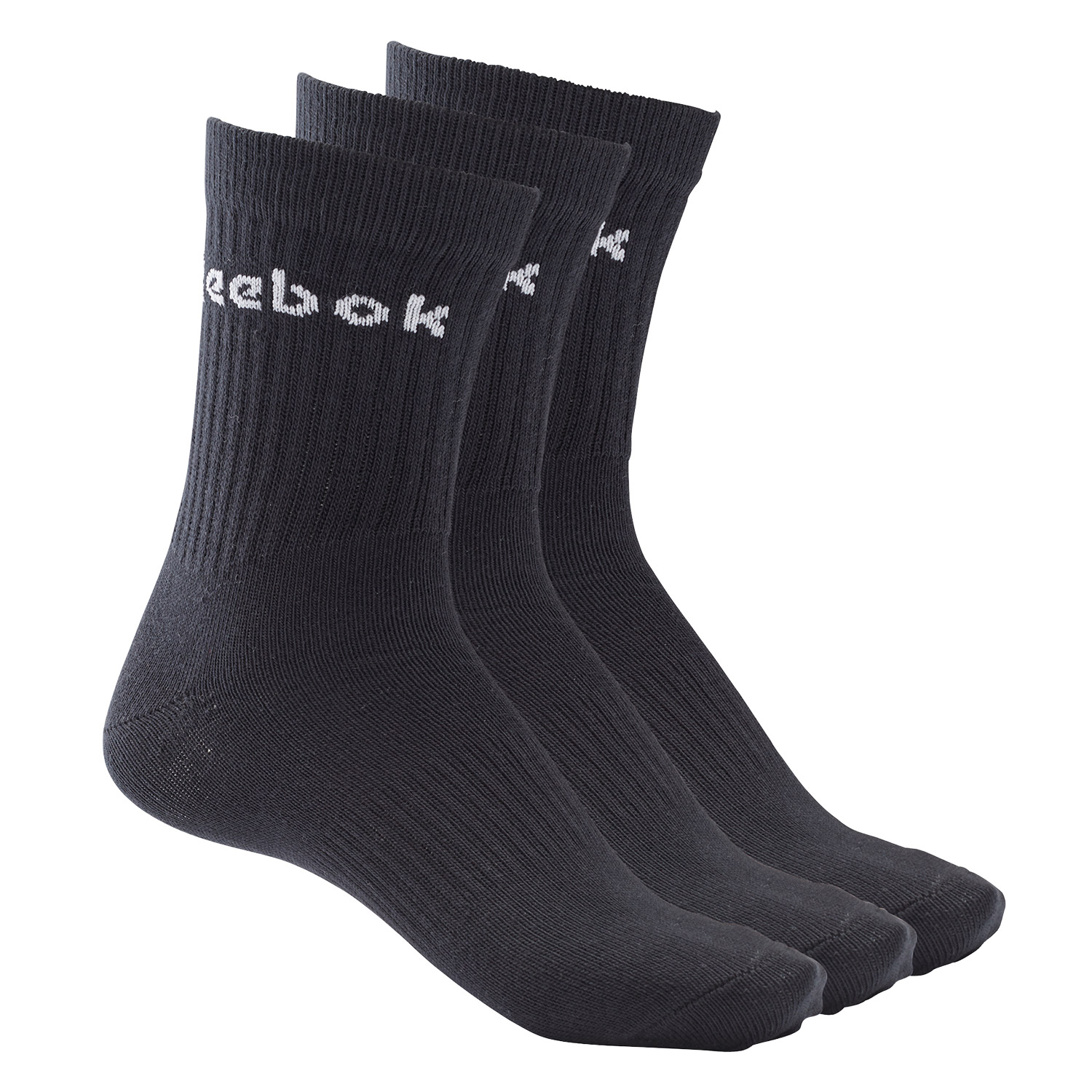 Reebok Unisex Active Core Crew Socks 3 Pack (GH0331)
