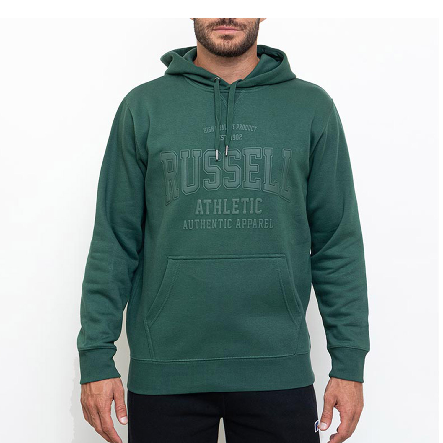Russell M Pull Over Hoody Dark Green (A3-014-2-DG1-225)