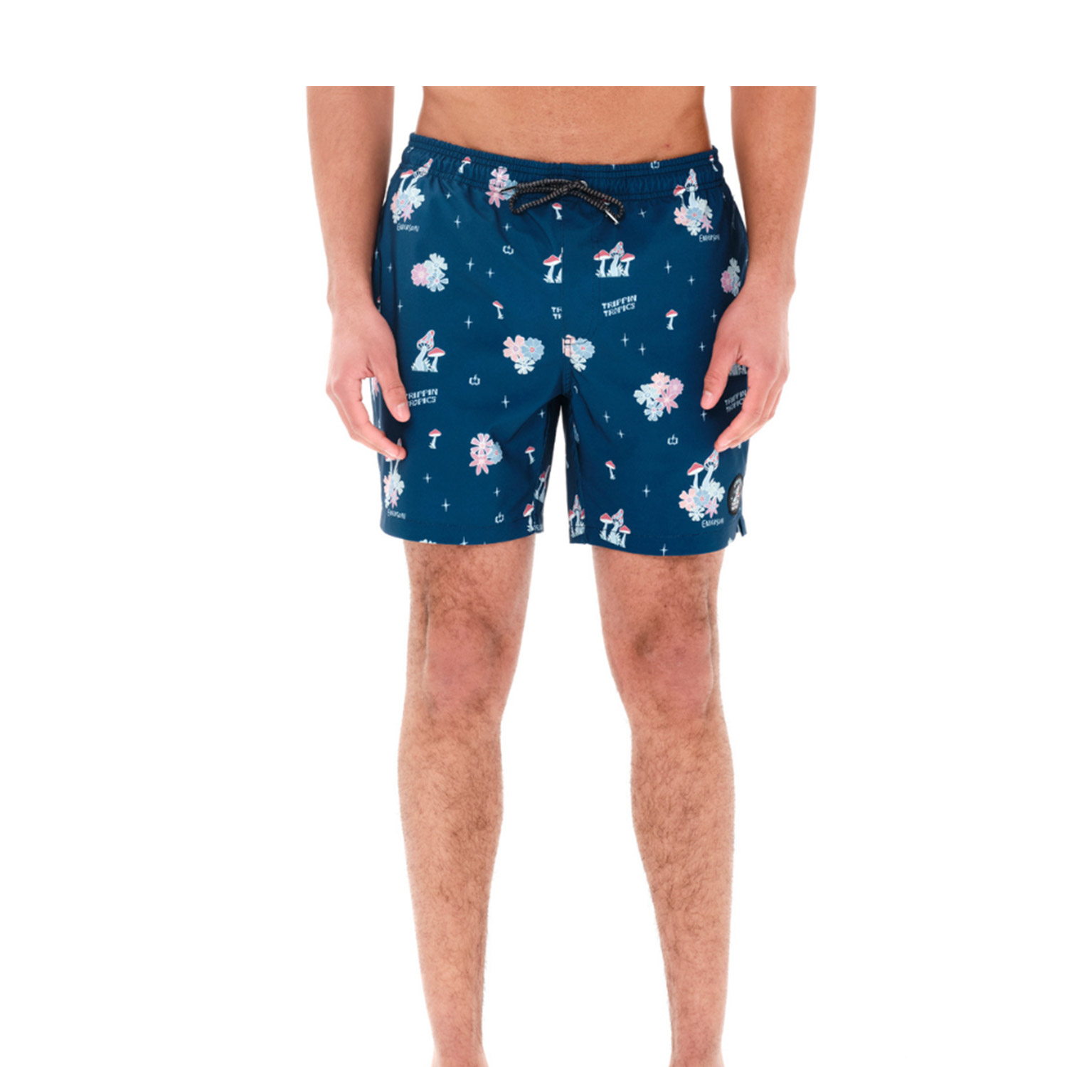 Emerson Emerson M Printed Volley Shorts (241.EM504.45-PR423 Navy Blue)