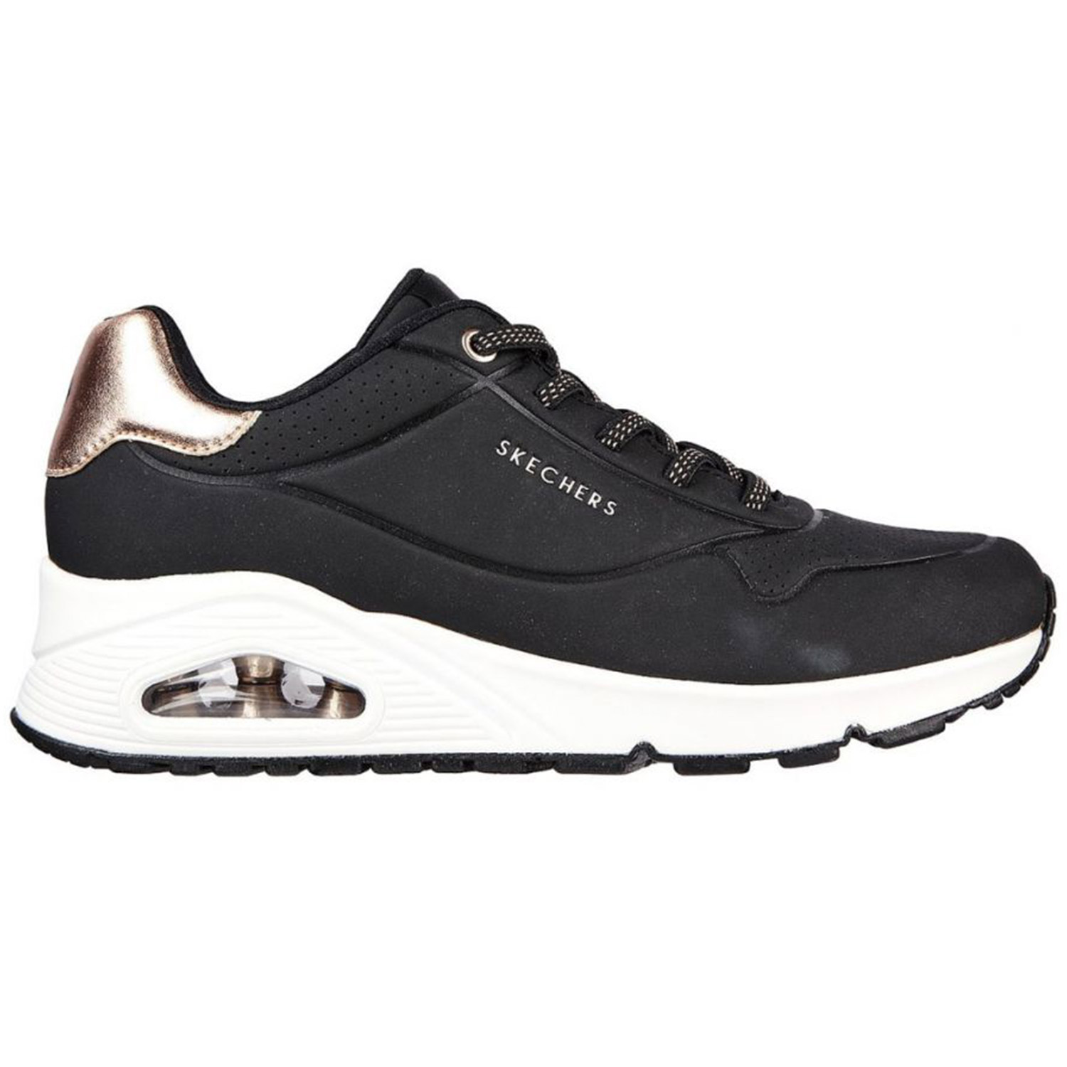  Skechers W Uno-Shimmer Away (155196-BLK) 2025