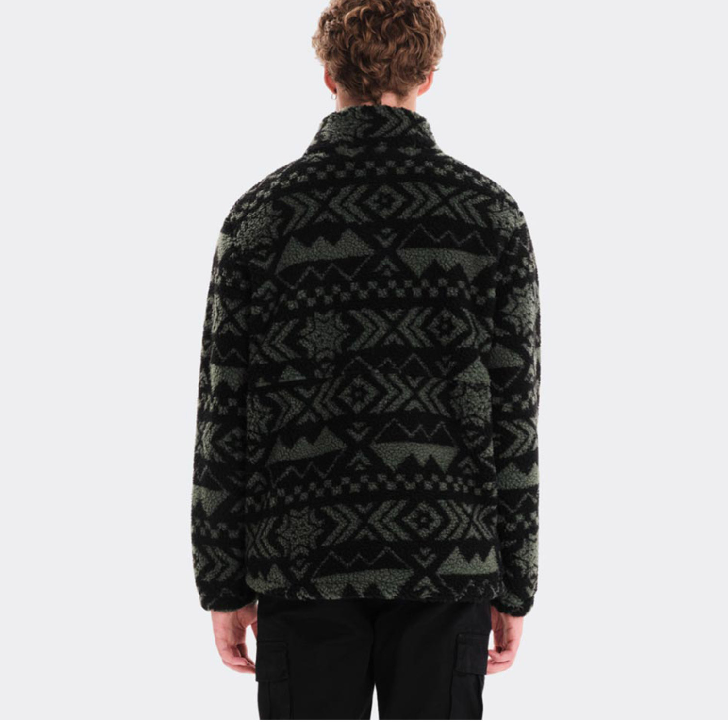 Emerson Men's Full Zip Sherpa (242.EM290.106-PR461 Olive) φωτογραφία