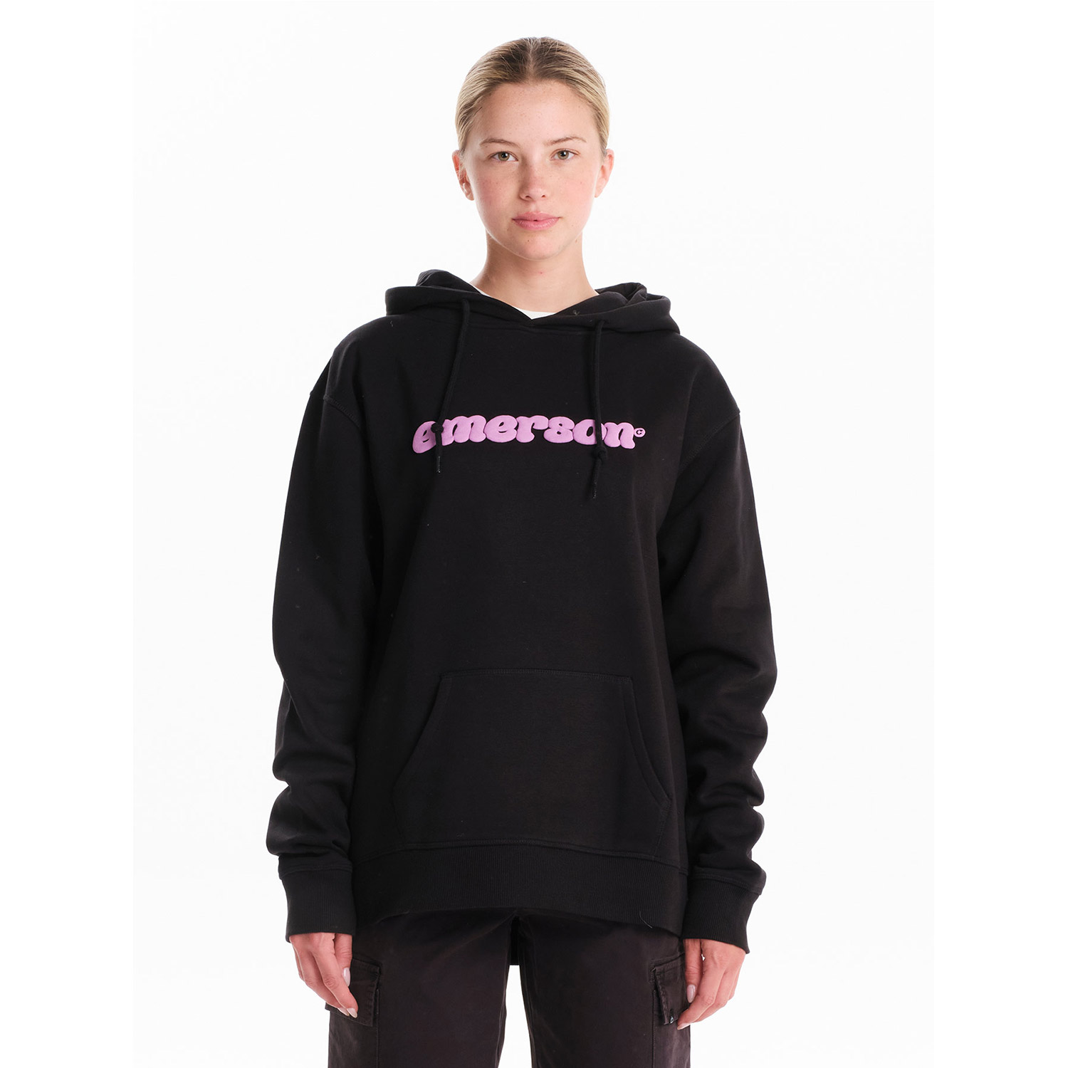  Emerson Women's Classic Pullover Hoodie (242.EW20.41-Black) 2025