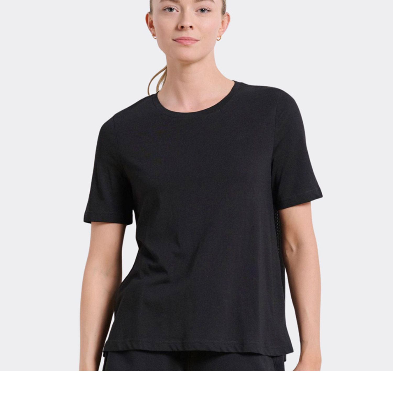 Body Talk Bodytalk W T-Shirt Croise Back Μαύρο (1251-903528-00100)