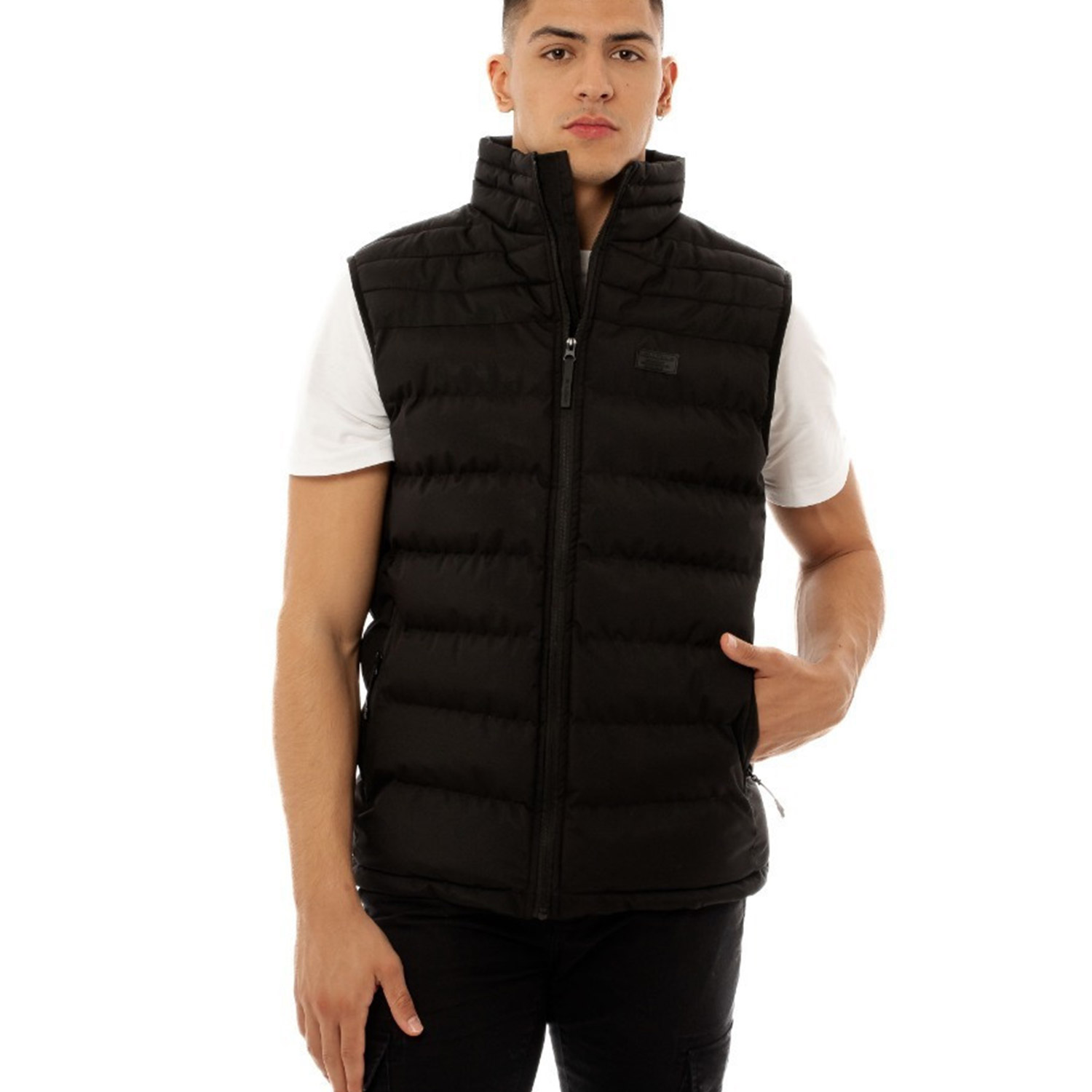 BE:NATION Be Nation M Essentials Puffer Vest (08302402-BLACK-01)
