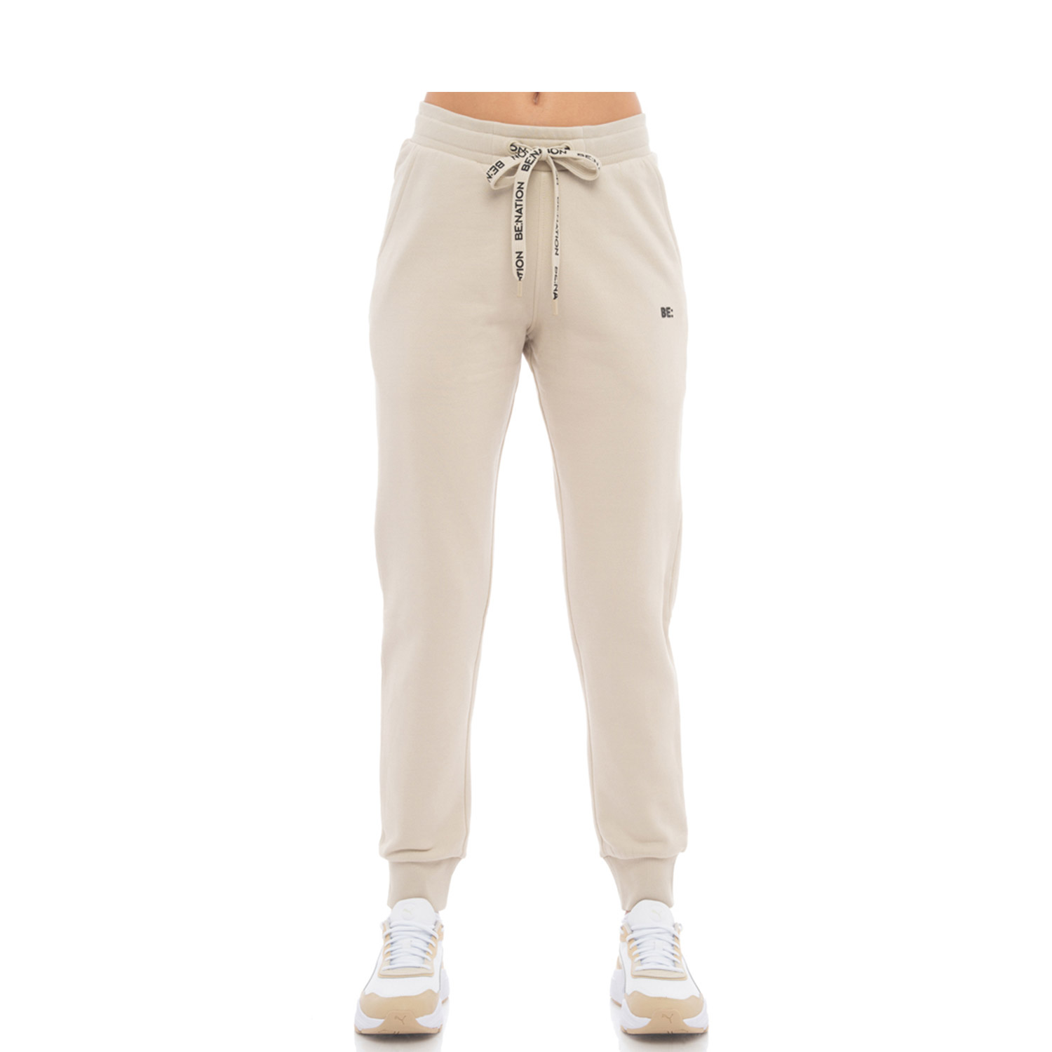 BE:NATION Be Nation W Rib Hem Pant (02102310-GREIGE-3J)