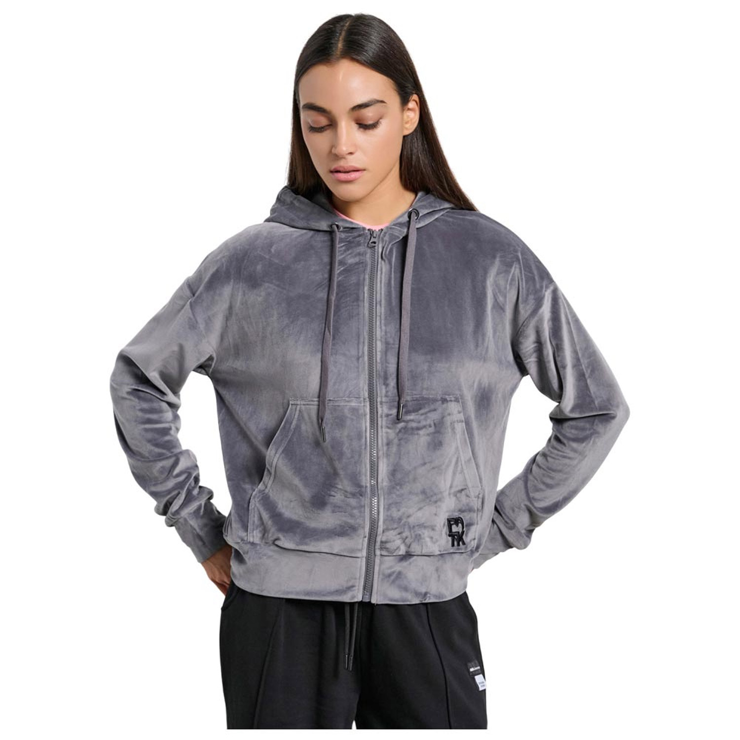 Body Talk Bodytalk W Row Fullzip Hoodie Coal (1252-909122-00503)