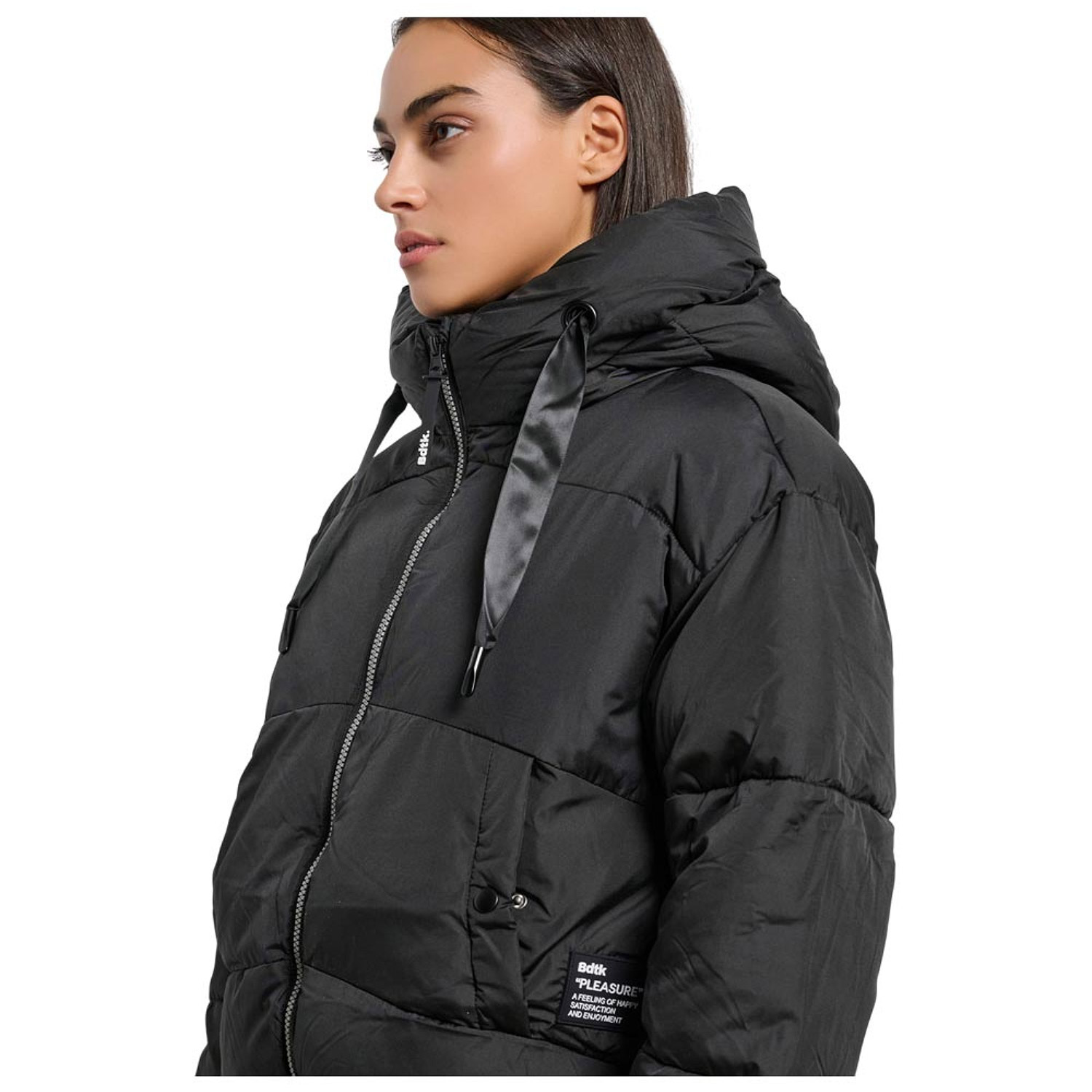 Body Talk W Jackets Jacket FZ Hooded LS Μαύρο (1252-905329-00100) φωτογραφία