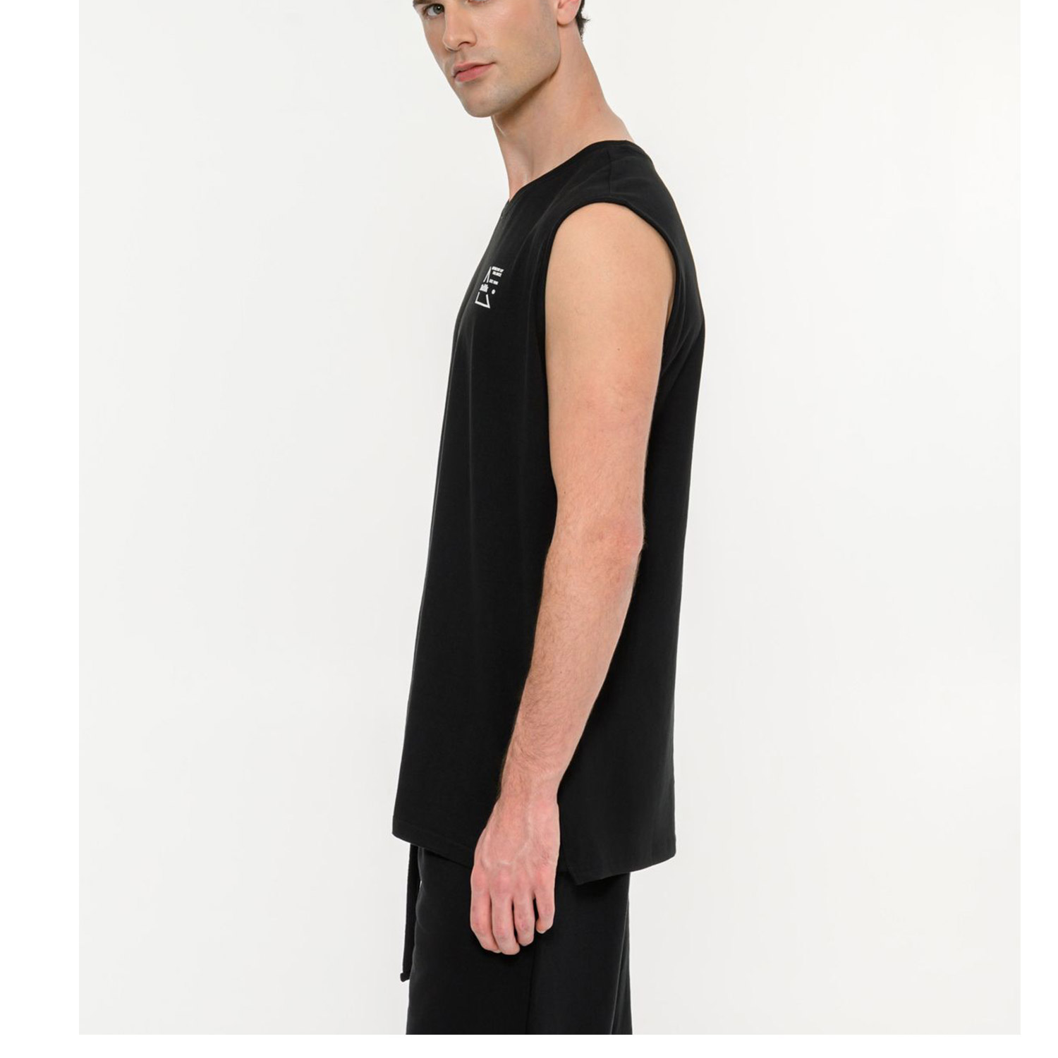 Body Talk M Geometry Sleeveless Tank Relaxed Μαύρο (1261-957023-00100) φωτογραφία