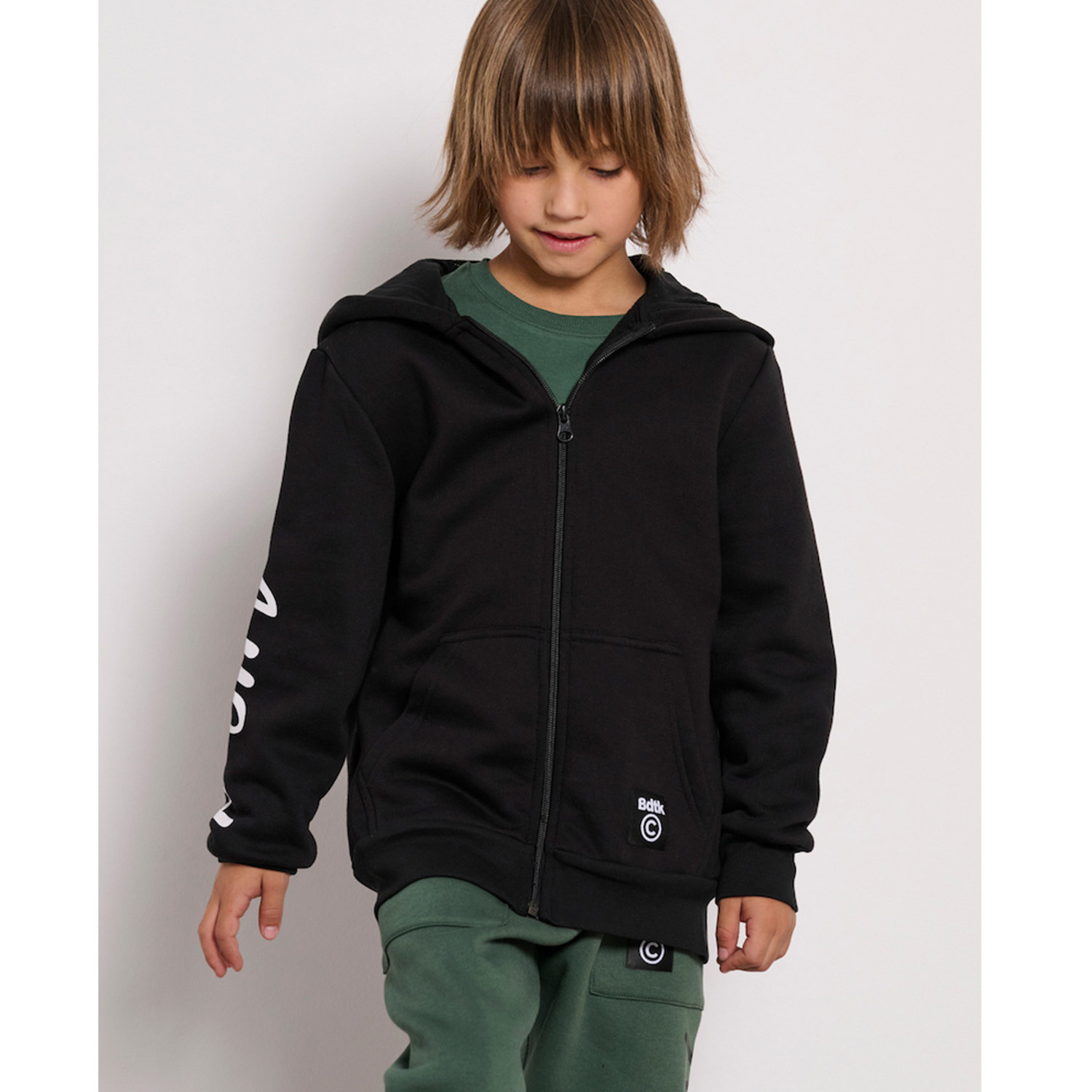 Body Talk Kids All Good MiniME FZ Hoodie Μαύρο (1242-754022-00100)