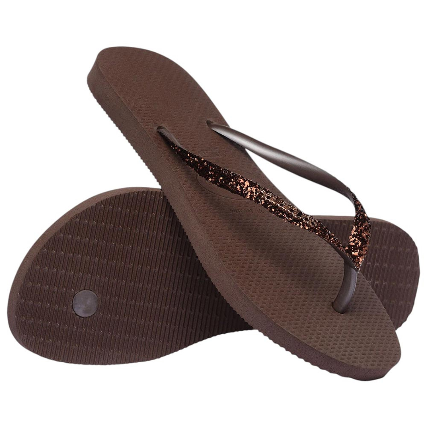 Havaianas W Slim Glitter II FC (4146975-0727 Cafe)