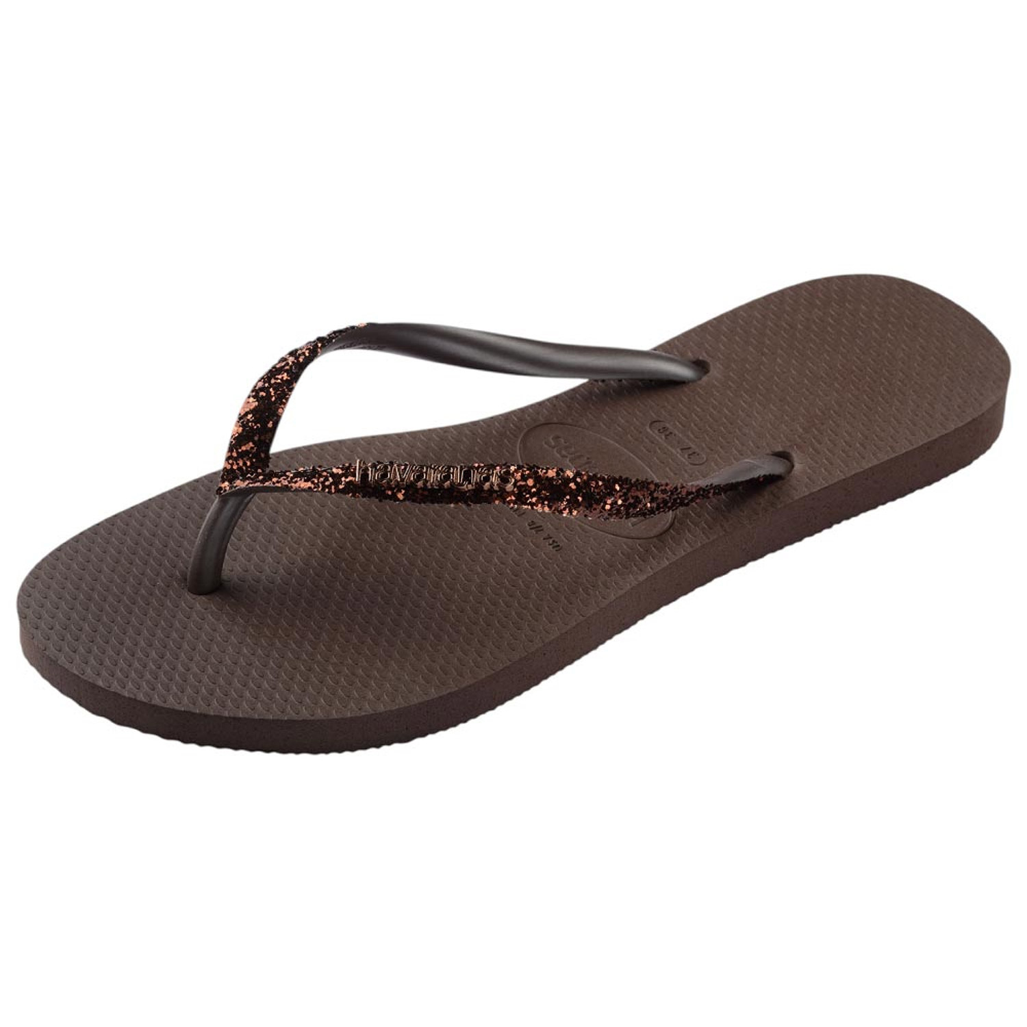 Havaianas W Slim Glitter II FC (4146975-0727 Cafe)