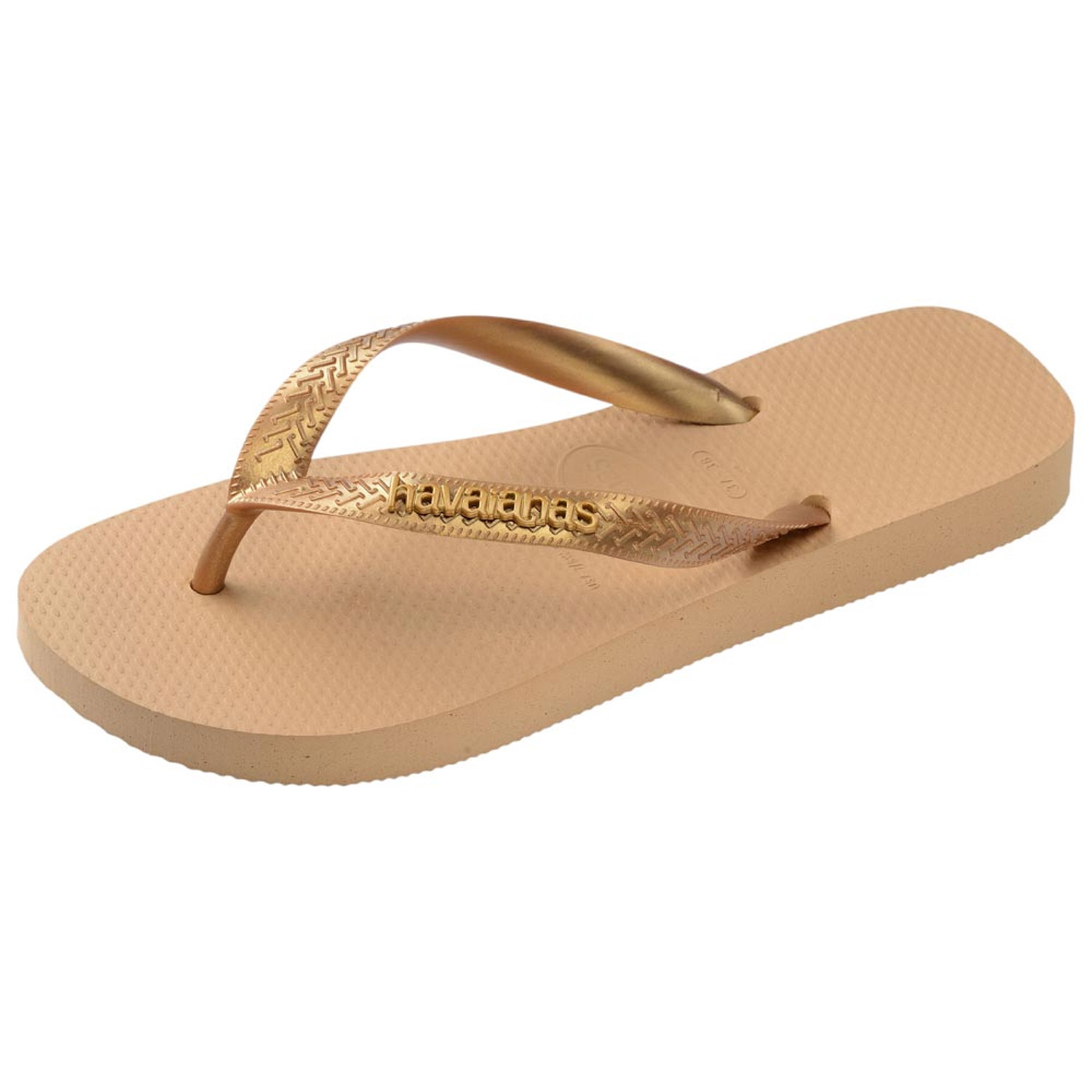 Havaianas W Top Logo Metallic FC (4127244-0570 Dourado)