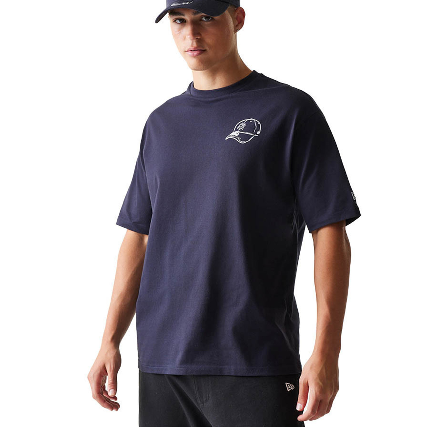 New Era M MLB Baseball T-Shirt GRPHC OS TEE NEYYAN NVY (60771579)