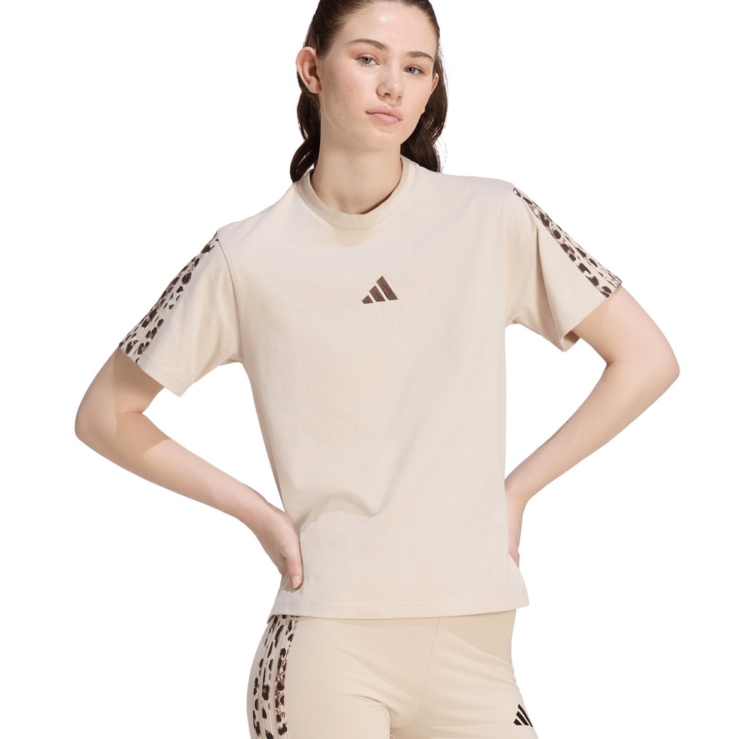 Adidas W AOP 3 Stripes SJ Tee (KT0407)