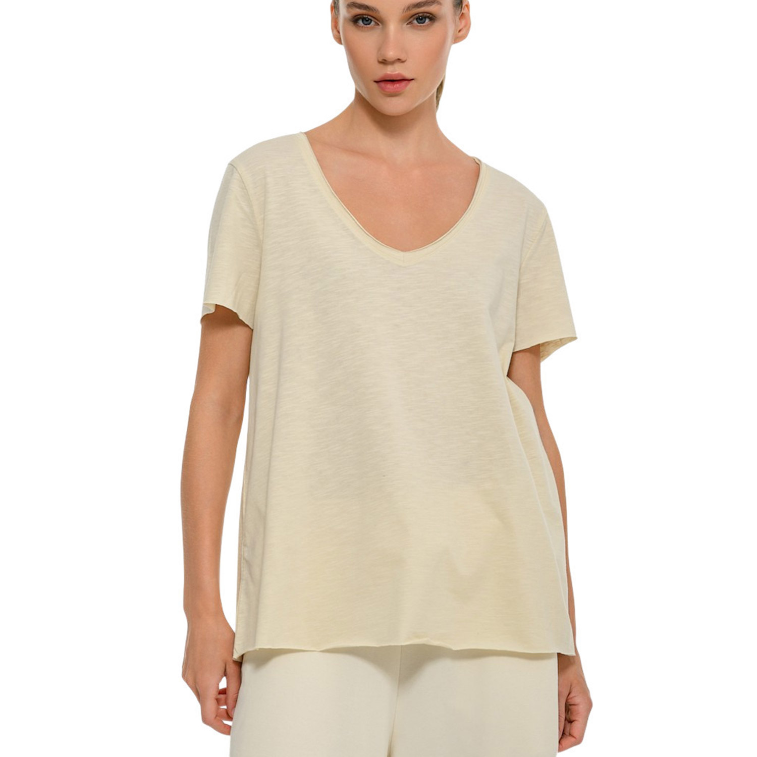 Body Talk W Flow Crop Top Porcelain (1261-907528-00214)