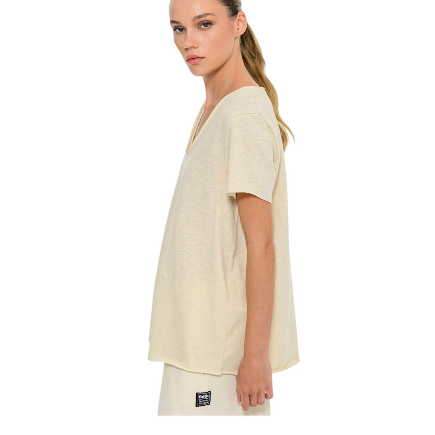 Body Talk W Flow Crop Top Porcelain (1261-907528-00214)